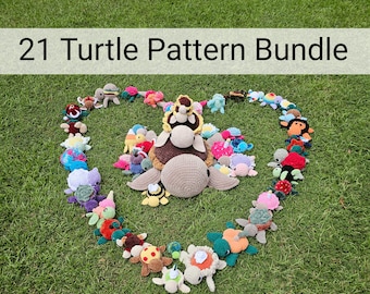 Turtle Pattern Bundle Crochet PDF Download Beginner Friendly Amigurumi