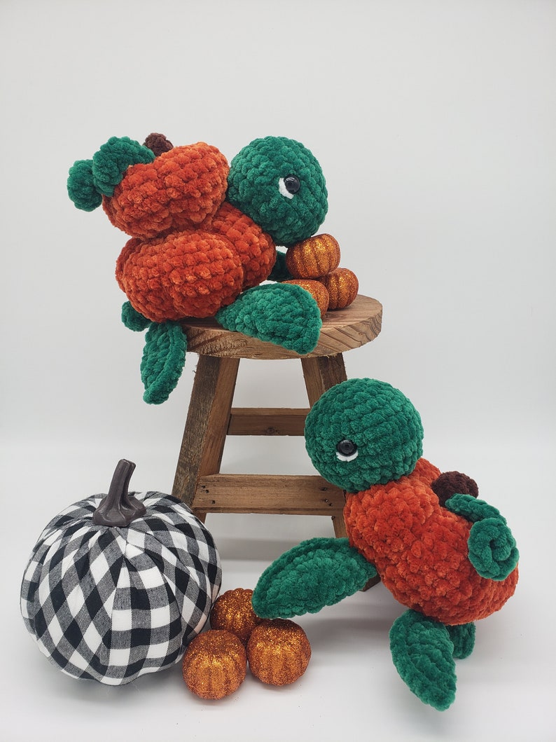 2in1 Pumpkin Turtle Pattern Crochet PDF Download Beginner Friendly Amigurumi image 4