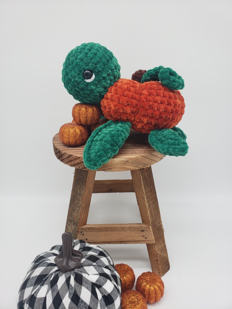 2in1 Pumpkin Turtle Pattern Crochet PDF Download Beginner Friendly Amigurumi image 6