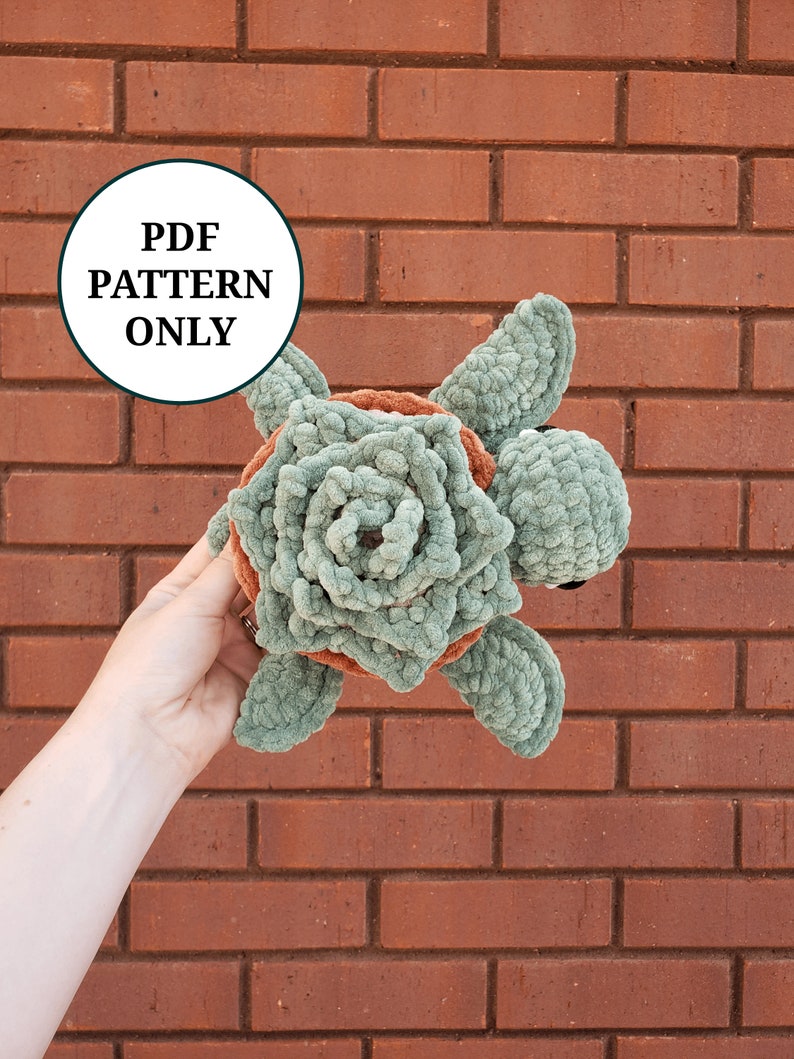 Succulent Plant Turtle Pattern Crochet PDF Download Beginner Friendly Amigurumi image 2