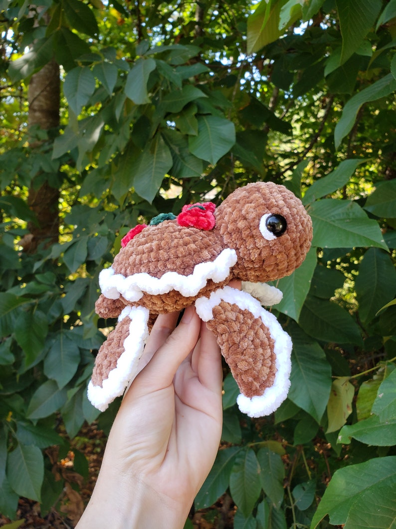 Gingerbread Turtle Pattern Crochet PDF Download Beginner Friendly Amigurumi image 2