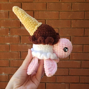 Scoops the Ice Cream Turtle Crochet Pattern PDF Download Beginner Friendly Amigurumi image 5