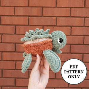 Succulent Plant Turtle Pattern Crochet PDF Download Beginner Friendly Amigurumi image 1