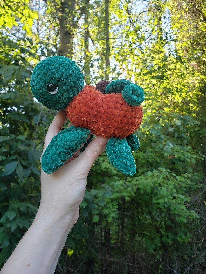 2in1 Pumpkin Turtle Pattern Crochet PDF Download Beginner Friendly Amigurumi image 3