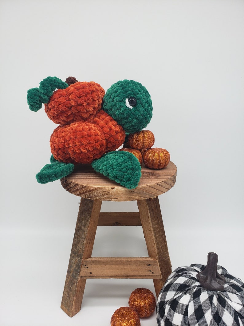 2in1 Pumpkin Turtle Pattern Crochet PDF Download Beginner Friendly Amigurumi image 5