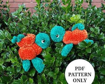 2in1 Pumpkin Turtle Pattern Crochet PDF Download Beginner Friendly Amigurumi