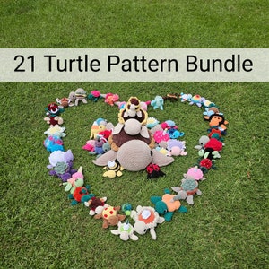 Turtle Pattern Bundle Crochet PDF Download Beginner Friendly Amigurumi
