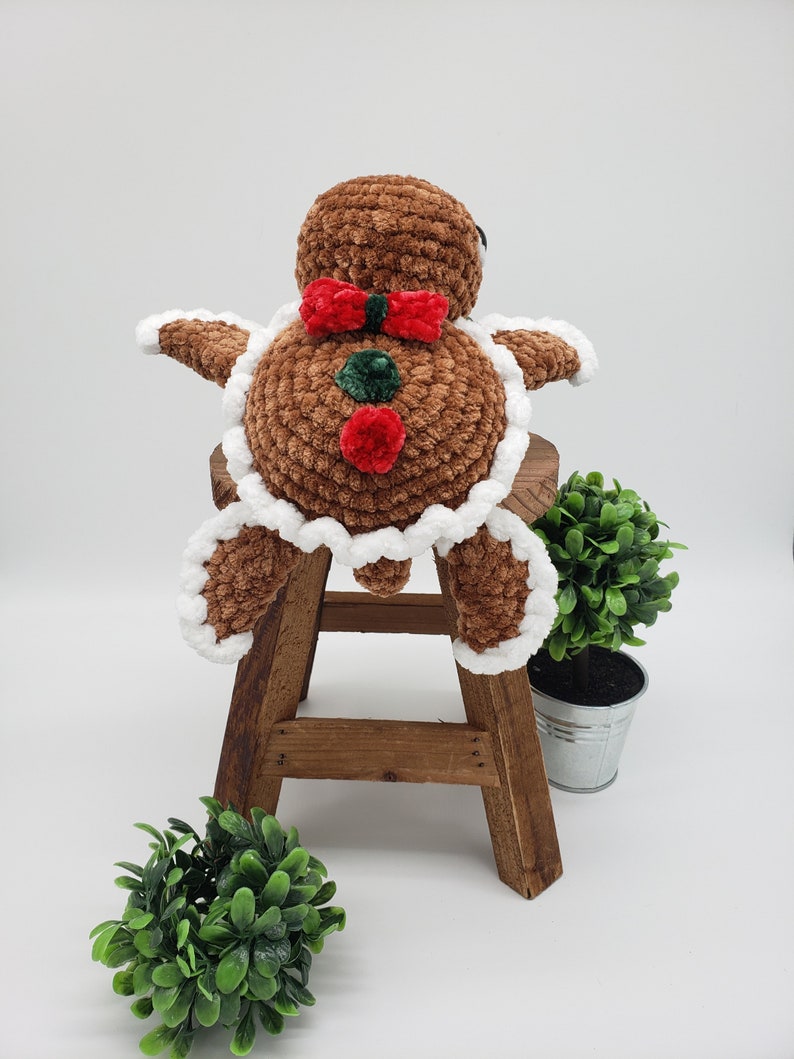 Gingerbread Turtle Pattern Crochet PDF Download Beginner Friendly Amigurumi image 5