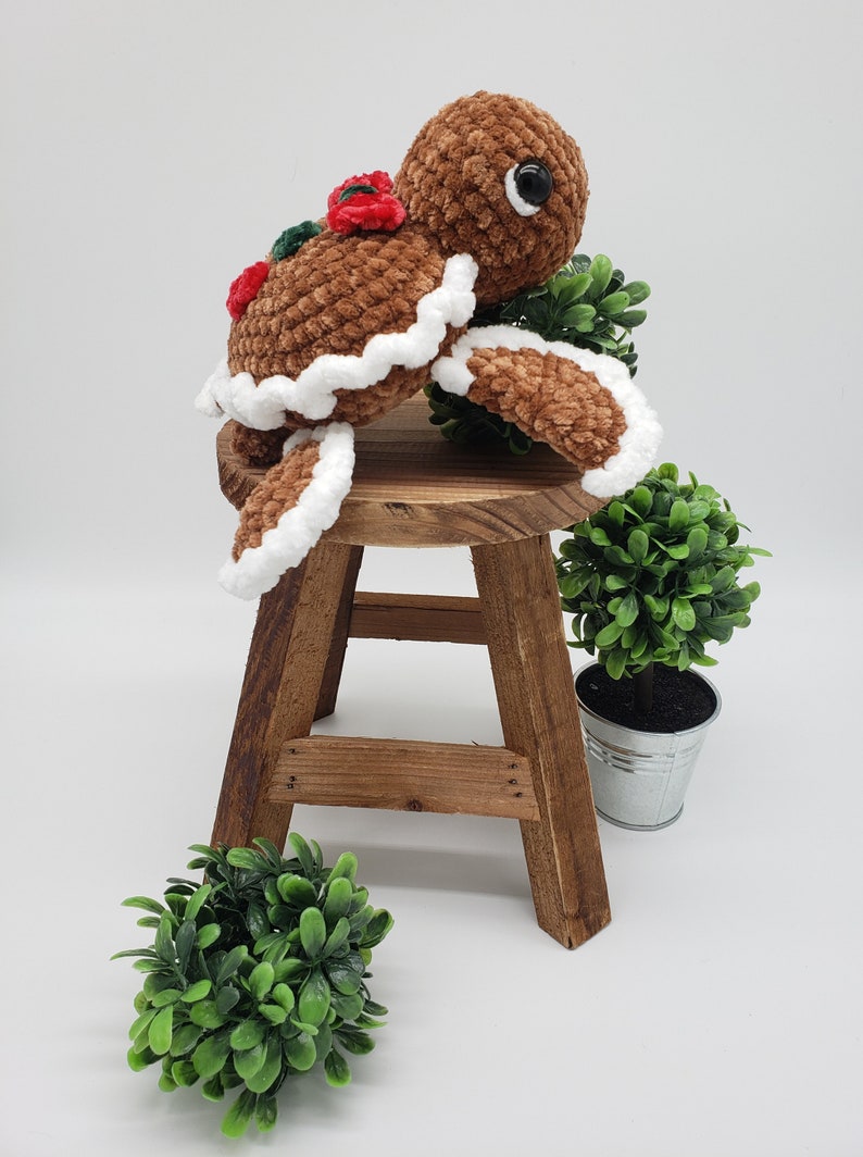 Gingerbread Turtle Pattern Crochet PDF Download Beginner Friendly Amigurumi image 4