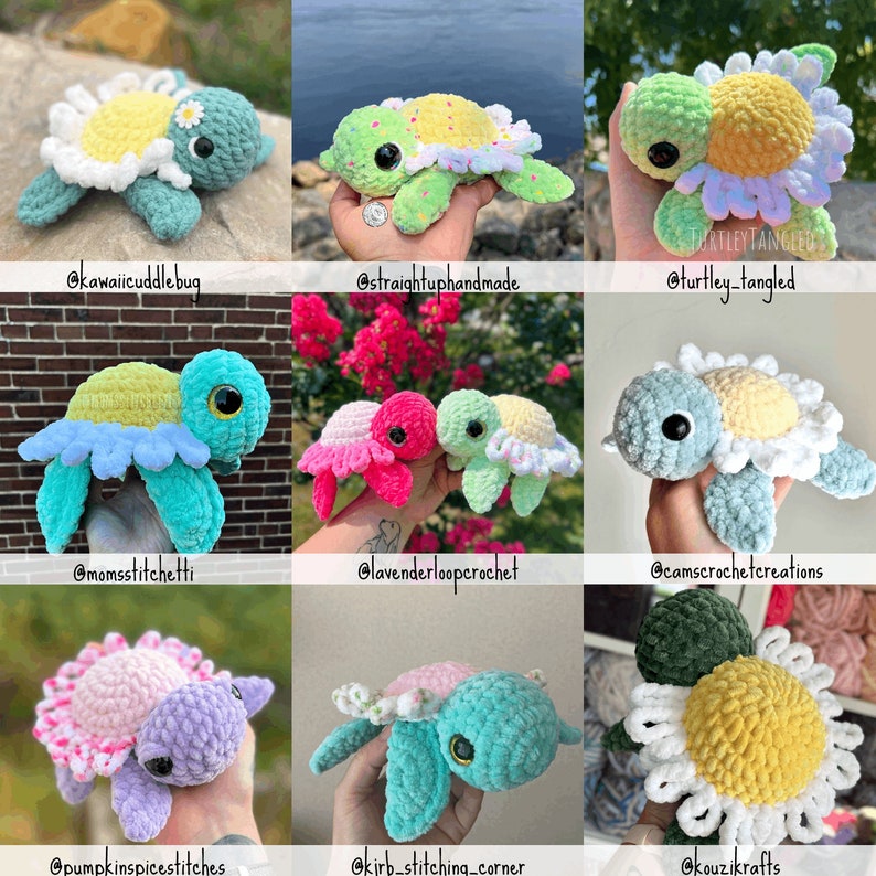 Daisy Turtle Crochet Pattern PDF Download Beginner Friendly Amigurumi image 3