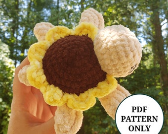 Petal the Sunflower Turtle Pattern Crochet PDF Download Beginner Friendly Amigurumi