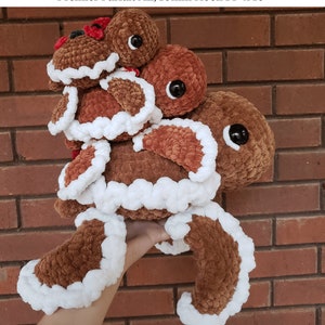 Gingerbread Turtle Pattern Crochet PDF Download Beginner Friendly Amigurumi image 3