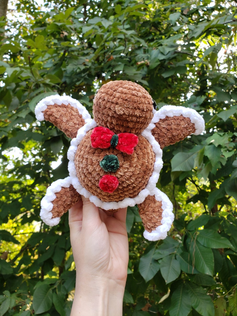 Gingerbread Turtle Pattern Crochet PDF Download Beginner Friendly Amigurumi image 6