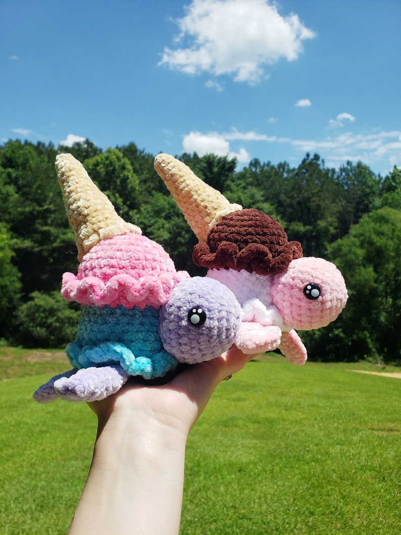 Scoops the Ice Cream Turtle Crochet Pattern PDF Download Beginner Friendly Amigurumi image 7