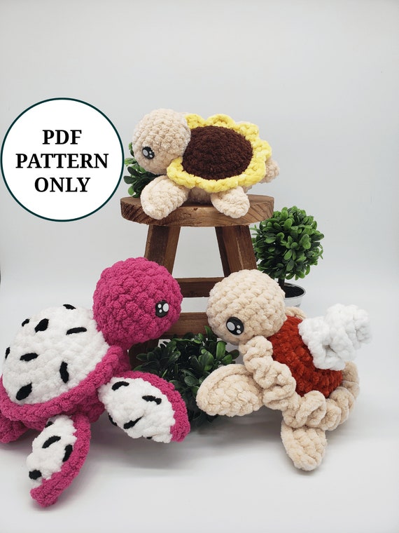 3in1 Crochet Turtle Pattern Bundle PDF Download Beginner - Etsy