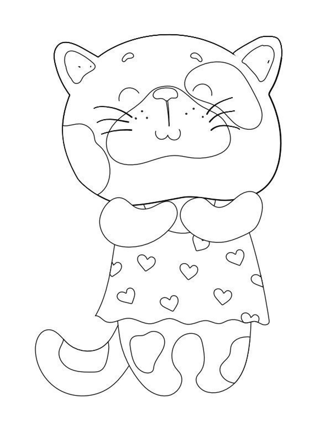 Cute Colouring Pages - Etsy