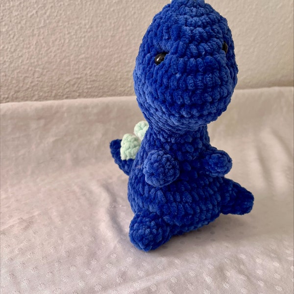 Dino- crocheted plush toy, soft, birthday gift, amigurumi, crochet toy, crochet figure