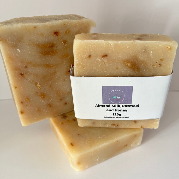 Almond Milk,Oatmeal and Honey Soap