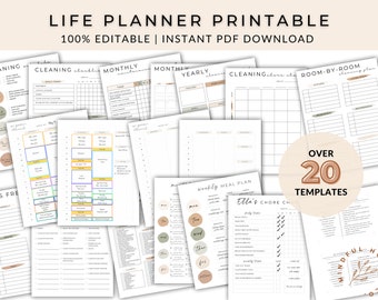Cleaning Schedule, Chore Chart Printable, Cleaning Checklist Printable, Weekly Planner Insert