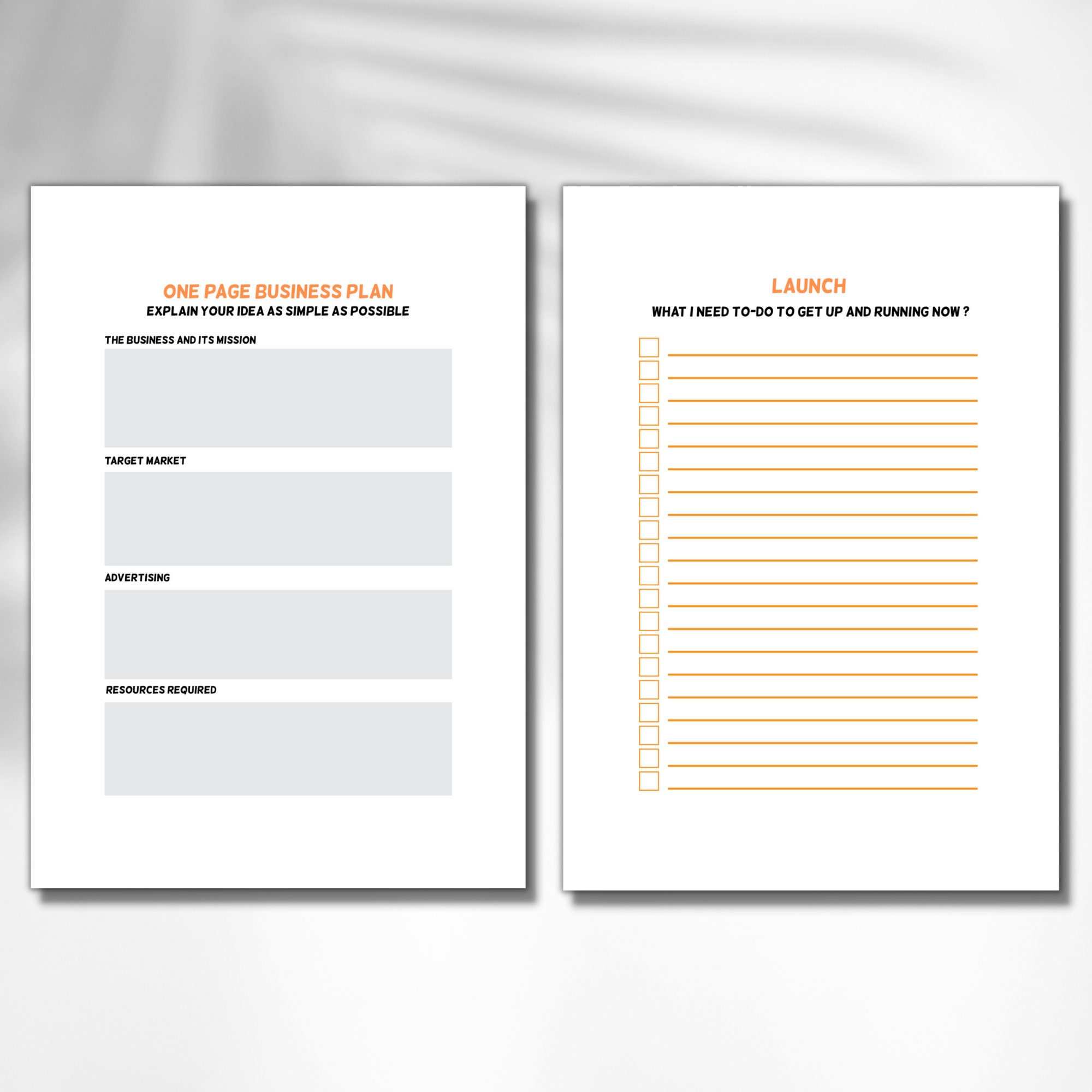 Printable Business Start up Planner, Guided Business Plan, Business Set ...