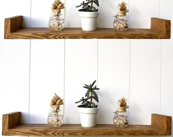 Book shelf | Wall Shelf | Floating Shelf | Wooden Shelves  | Wooden Shelf | Rustic Home Decor | Wall Shelving | Plant Shelf