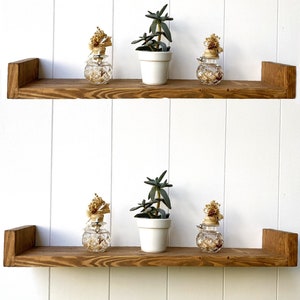 Book shelf | Wall Shelf | Floating Shelf | Wooden Shelves  | Wooden Shelf | Rustic Home Decor | Wall Shelving | Plant Shelf