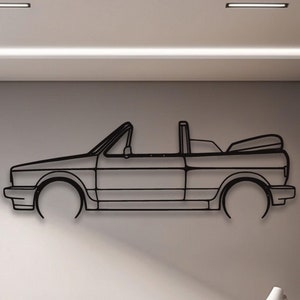 Metal Car Decor Wall Art, Unique Valentine&#39;s Day Gift for Car Lovers, Modern Automotive Decor for Him, Garage or Office Gifts