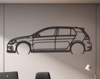 Metalen automuurkunst: modern autodecor, garagecadeau