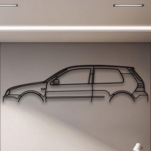 Metal Car Decor Wall Art, Unique Valentine&#39;s Day Gift for Car Lovers, Modern Automotive Decor for Him, Garage or Office Gifts