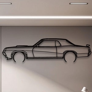 Metal Car Decor Wall Art, Unique Valentine&#39;s Day Gift for Car Lovers, Modern Automotive Decor for Him, Garage or Office Gifts
