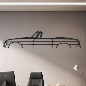 Metal Car Decor Wall Art, Unique Valentine&#39;s Day Gift for Car Lovers, Modern Automotive Decor for Him, Garage or Office Gifts