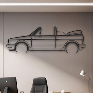 Arte de pared con decoración de automóviles de metal, regalo único de San Valentín para amantes de los automóviles, decoración automotriz moderna para él, regalos para garaje u oficina