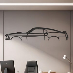 Metal Car Decor Wall Art, Unique Valentine&#39;s Day Gift for Car Lovers, Modern Automotive Decor for Him, Garage or Office Gifts