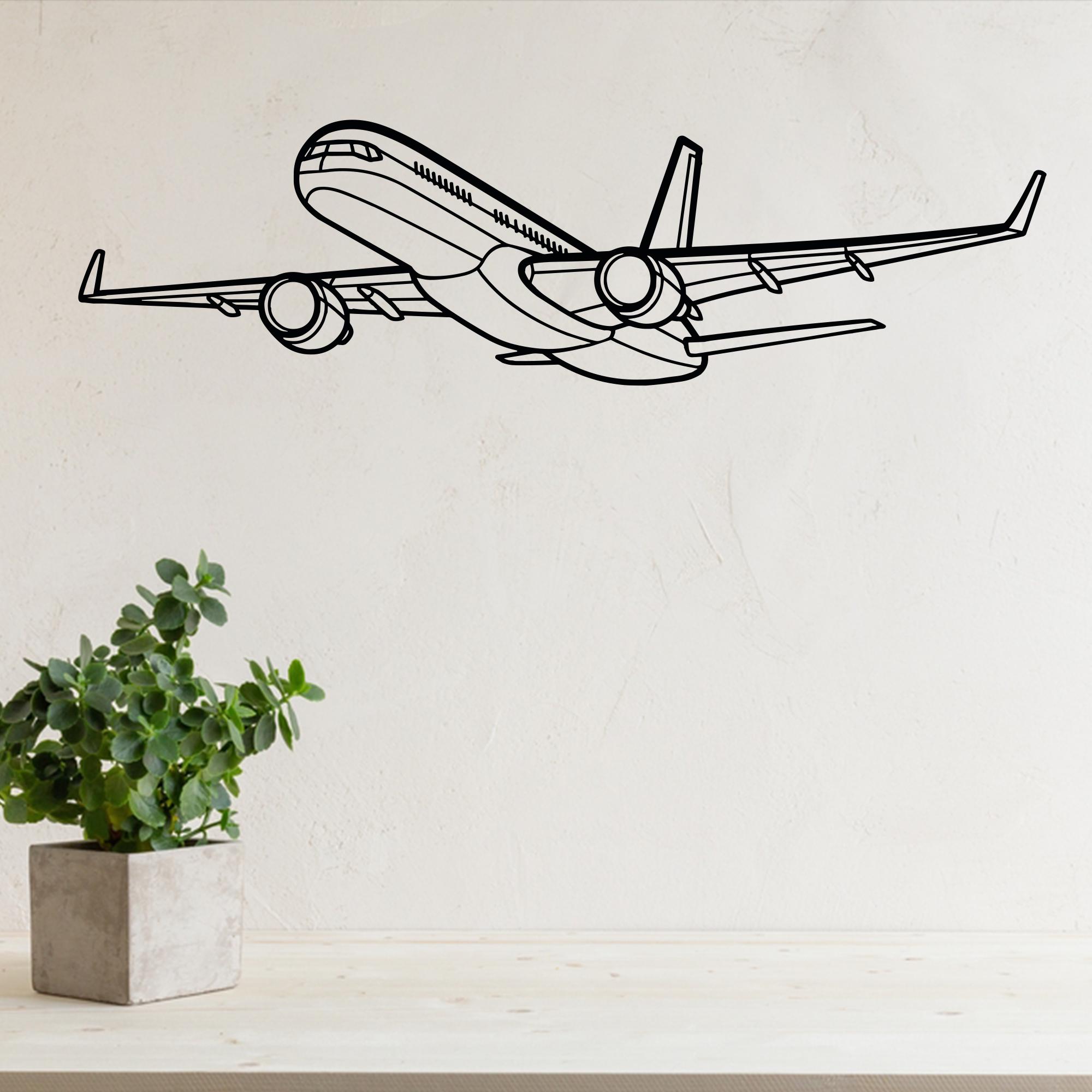Décoration Murale Tête D’avion Vintage En Métal – Style Vieilli, Motif Hélice – Idée Chambre Enfant