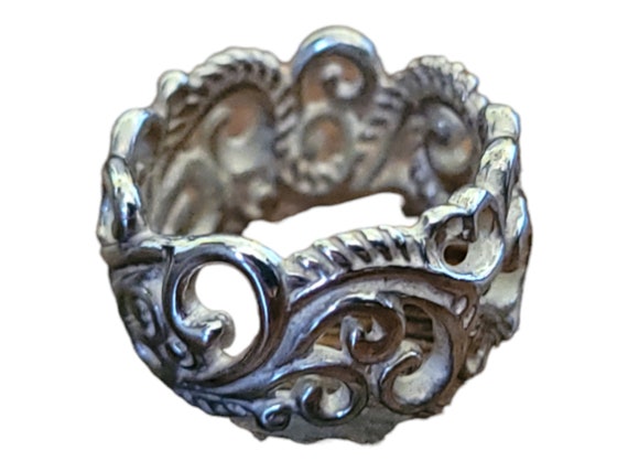 Carolyn Pollack Sterling Silver Scroll Ring Set - image 5
