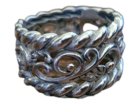 Carolyn Pollack Sterling Silver Scroll Ring Set - image 6