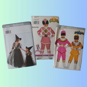 Vintage Costume Sewing Pattern: Butterick Witch & Power Rangers
