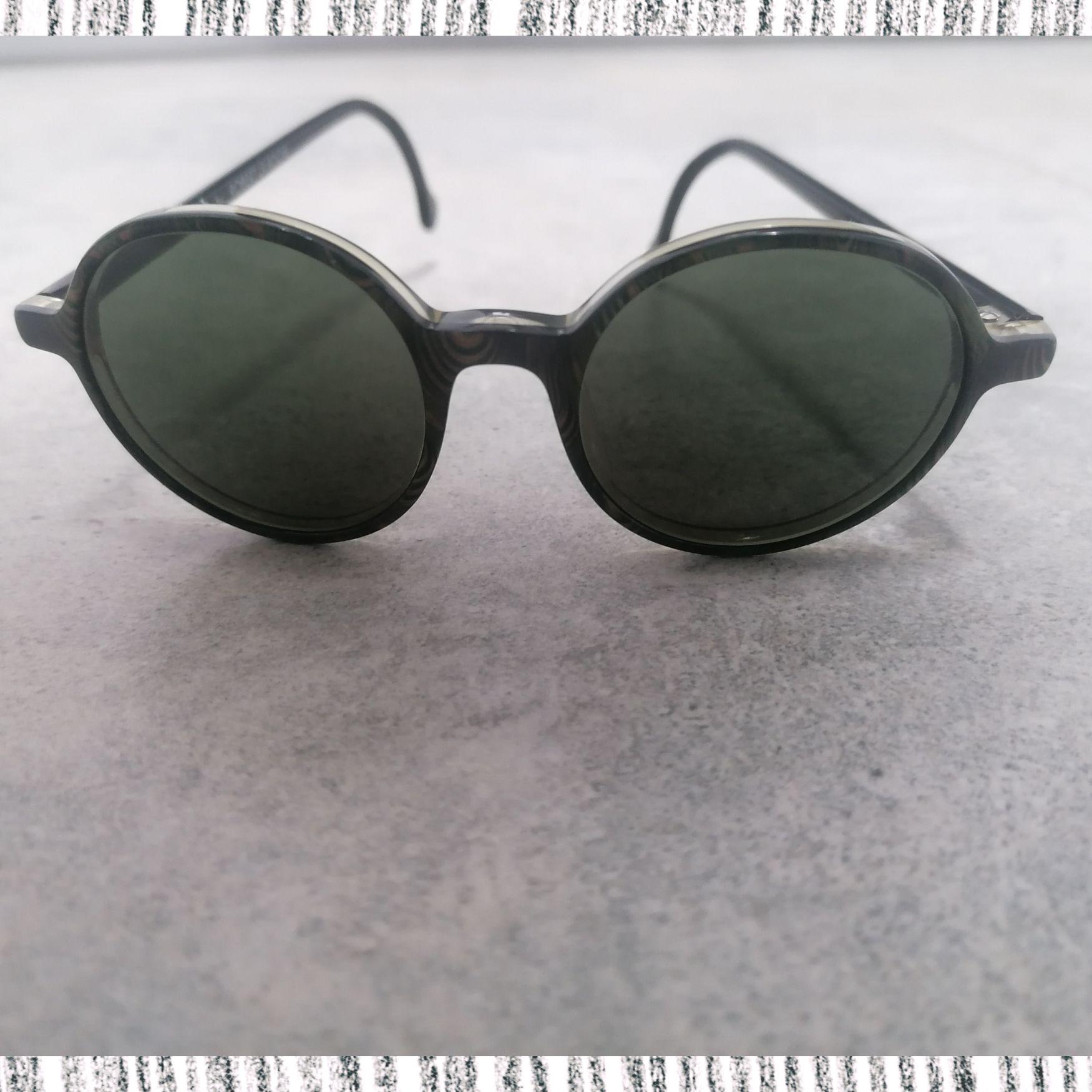 Robert La Roche Sunglasses Handmade in France 559-83 Brown Teal Oval Frame 22437 La Roche Sunglasses - Etsy main image 2