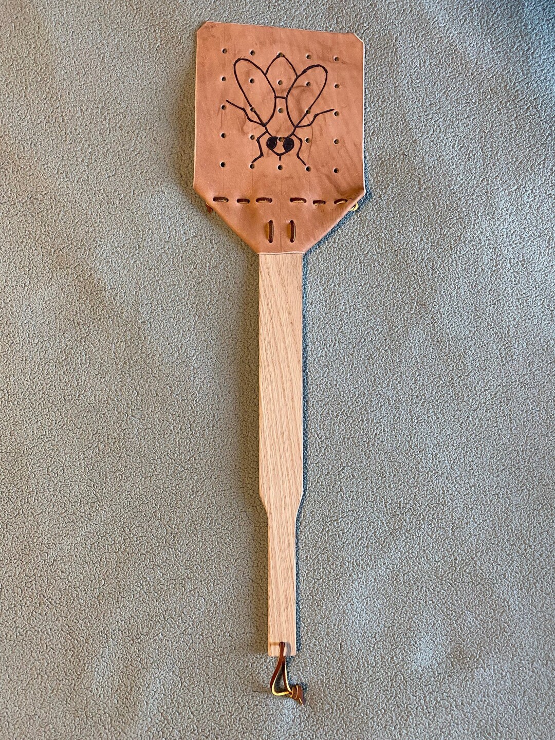 Leather Fly Swatter Amish Extra Large Etsy