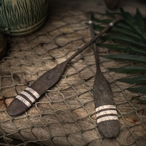 Tiki Paddle Swizzle Sticks Classic, Handmade and painted, Enchanted Tiki Room
