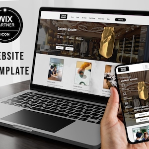Modern Business Wix Website Template - 6 Pages // Shops, Retail, Family Owned, Restaurants, Shops, Local // Easy Setup // Wix Only