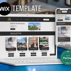 Wix Template for Real Estate, Photography, Videography, Portfolio, Photo Gallery, Contractor, Investor, Remodeling / Wix Website Template