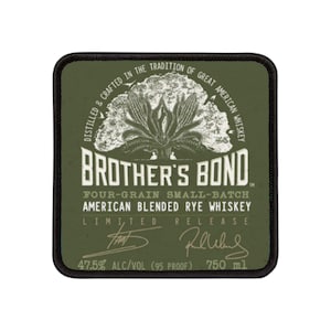 Strykmärken - Brother Bond American Blended Rye Whiskey, TVD Vampire Diaries-märke, Fyra korn i liten sats, Whiskyälskare, Gåva