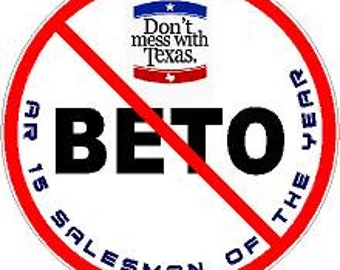 NO Beto sticker