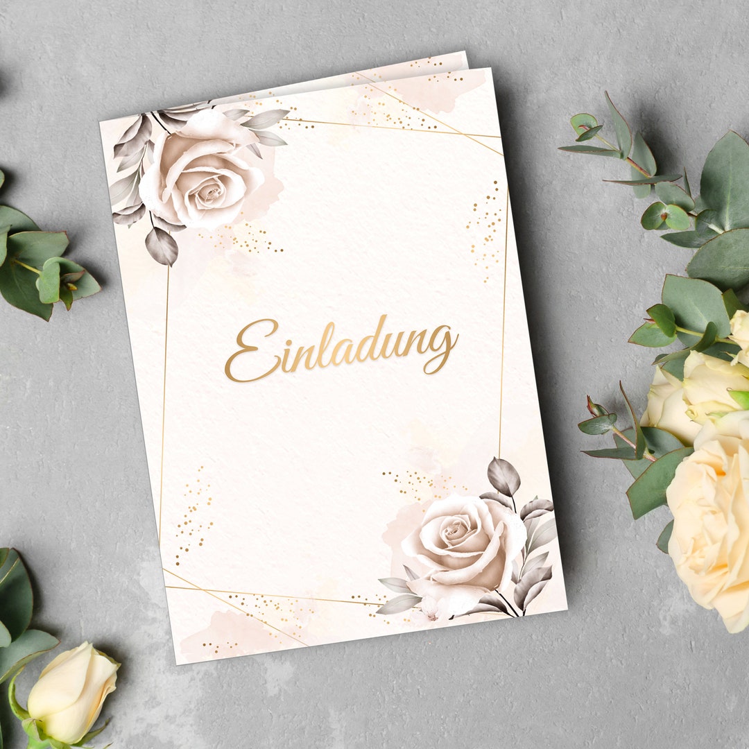 10x Einladungskarten Beige Aquarell Mit Umschl gen Klappkarten Party 10x-einladungskarten-beige-aquarell-mit-umschl-gen-klappkarten-party