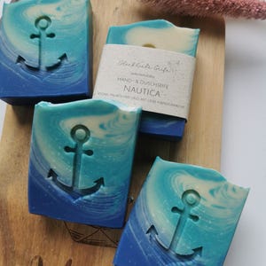 Seife NAUTICA aus Pflanzenölen,  Geschenk, vegan, palmölfrei