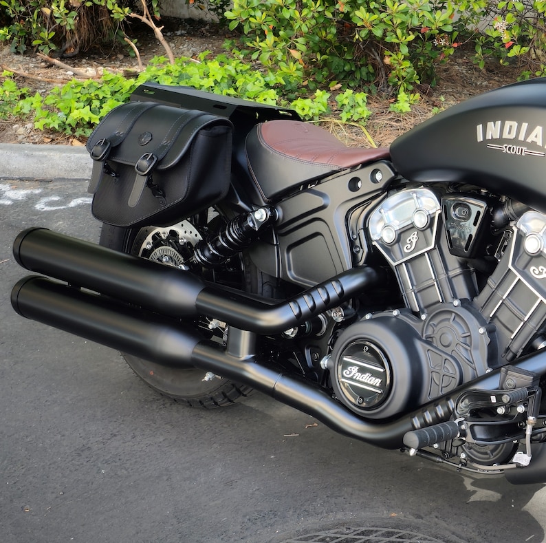 Indian Scout Bobber Luggage Rack Matte Black Powder Coated Steel Etsy