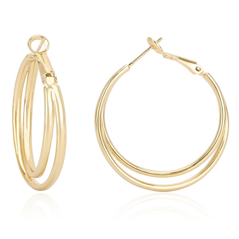 Dual Hoop Earrings main image 1