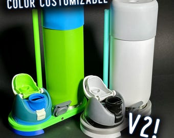 Compact Drying Rack for Owala FreeSip 24, 32, 40 oz Bottles - 3D Printed