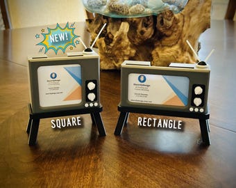 Porte-cartes de visite rétro pour télévision - Imprimé en 3D